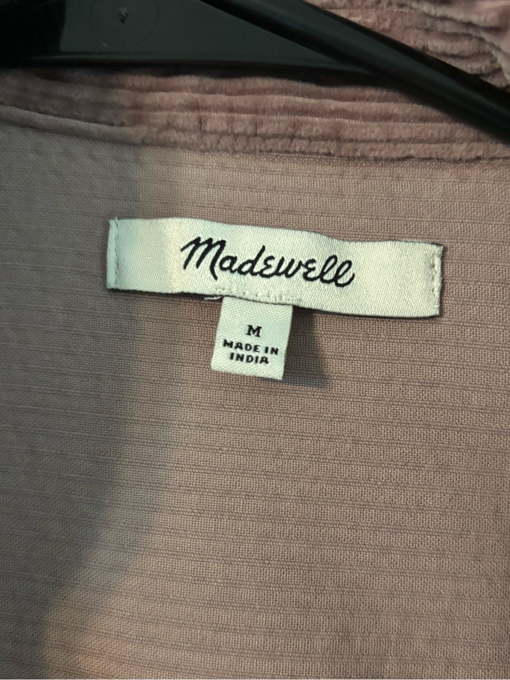 Madewell Corduroy Kentwood Oversized Shirt Jacket in Pale Thistle size M - Picture 9 of 12